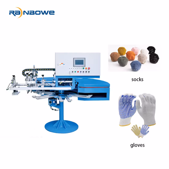 High Quality Rotary PVC Sock Glove Dotting Printing Machine