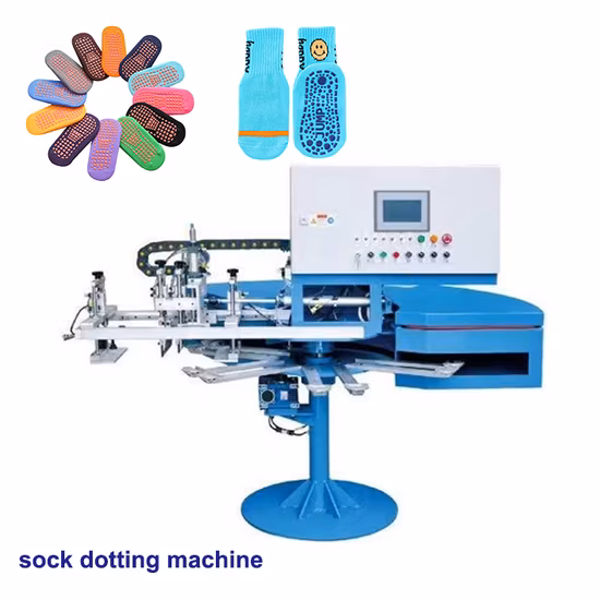 Computerized Automatic Printing Machine Dotting Machine on Dotted Socks